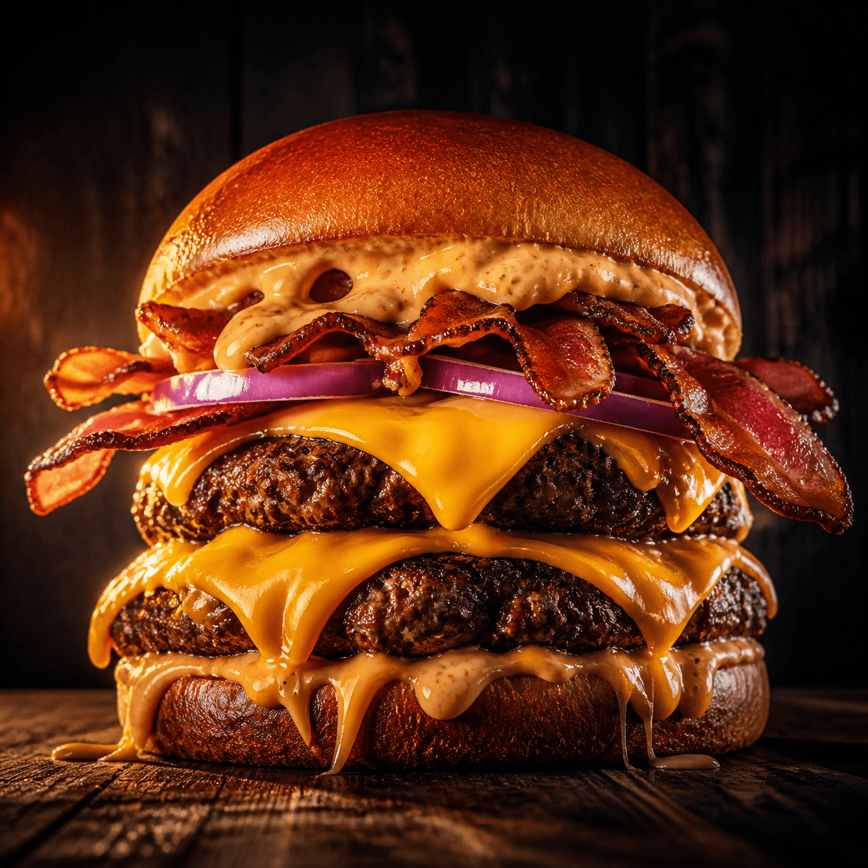 Ingredientes para montar burger